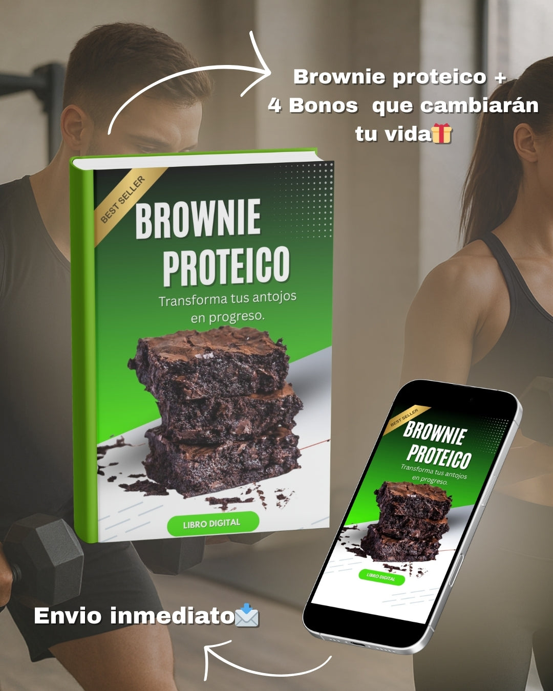 Receta Brownie Proteico